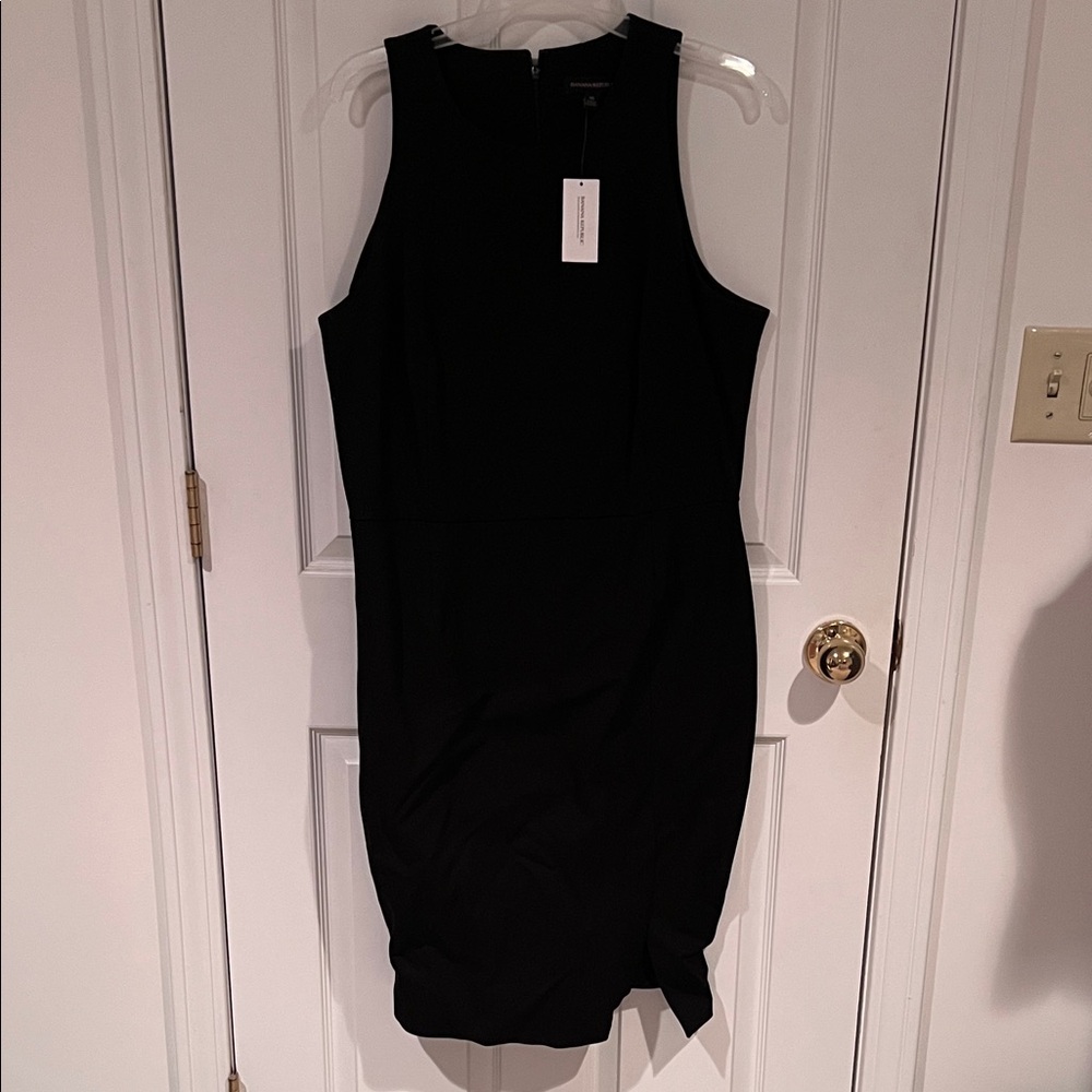 Banana Republic Classic Black Midi Dress
